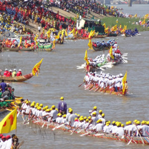 Фестиваль лодок в Лаосе